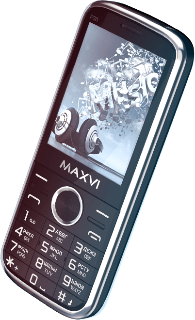 Мобильный телефон Maxvi P30 черного цвета