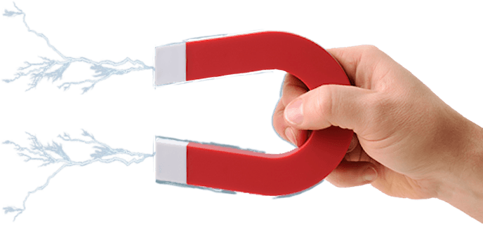 Рука с магнитом